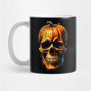 Pumpkin Skull Mug